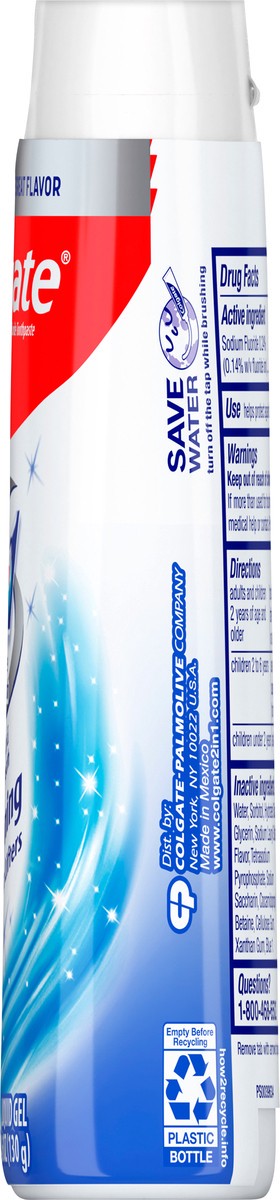 slide 7 of 7, Colgate 2-in-1 Whitening Toothpaste Gel And Mouthwash, 4.6 oz