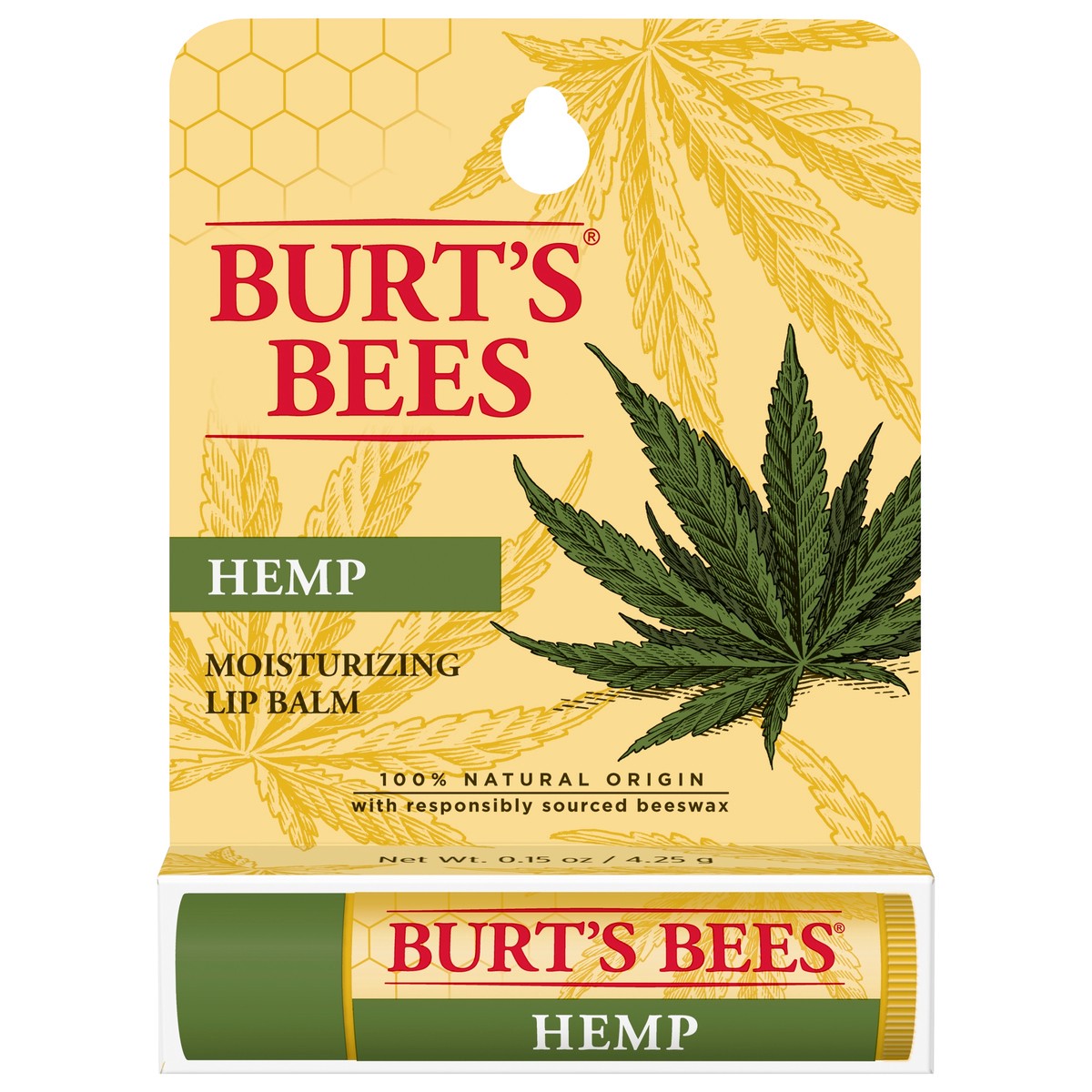 slide 1 of 5, Burt's Bees Hemp Moisturizing Lip Balm 0.15 oz, 0.15 oz