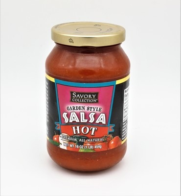 slide 1 of 1, Savory Collection Hot Salsa, 16 oz