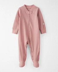 Littleplanet Baby Organic Cotton Sleep & Play Pajamas - Pink Dusty Rose - 9M