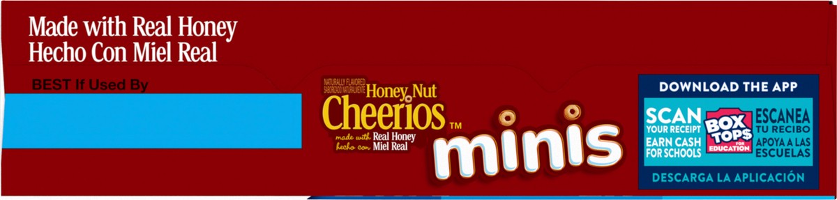 slide 12 of 13, Cheerios Honey Nut Cheerios Minis Breakfast Cereal, Made with Whole Grains, 10.8 oz, 10.8 oz