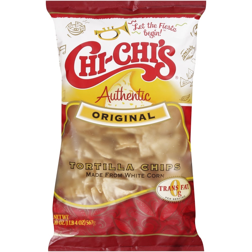 slide 1 of 1, Chi-Chi's  Authentic Original Tortilla Chips, 20 oz