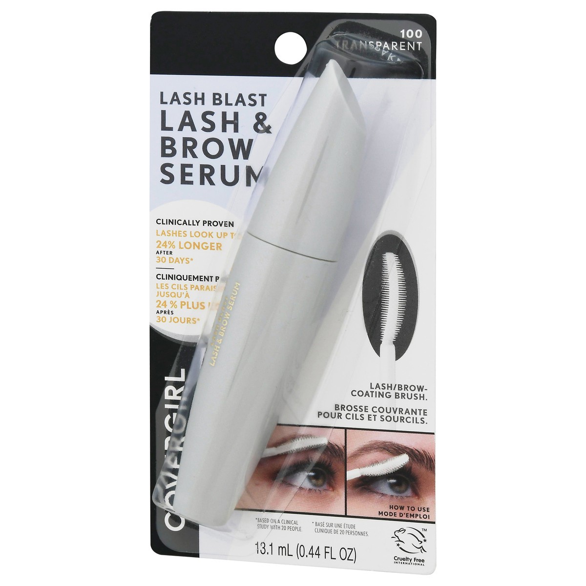 slide 7 of 9, Covergirl Lash Blast Lash & Brow Serum, Transparent, 0.44 fl oz