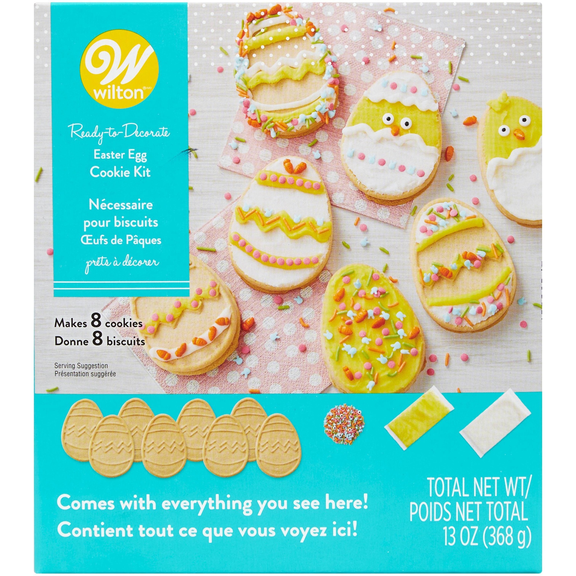 slide 1 of 1, Wilton Easter Egg Cookie Kit, 13 oz