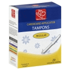 slide 1 of 5, Harris Teeter Cardboard Applicator Tampons - Regular, 20 ct