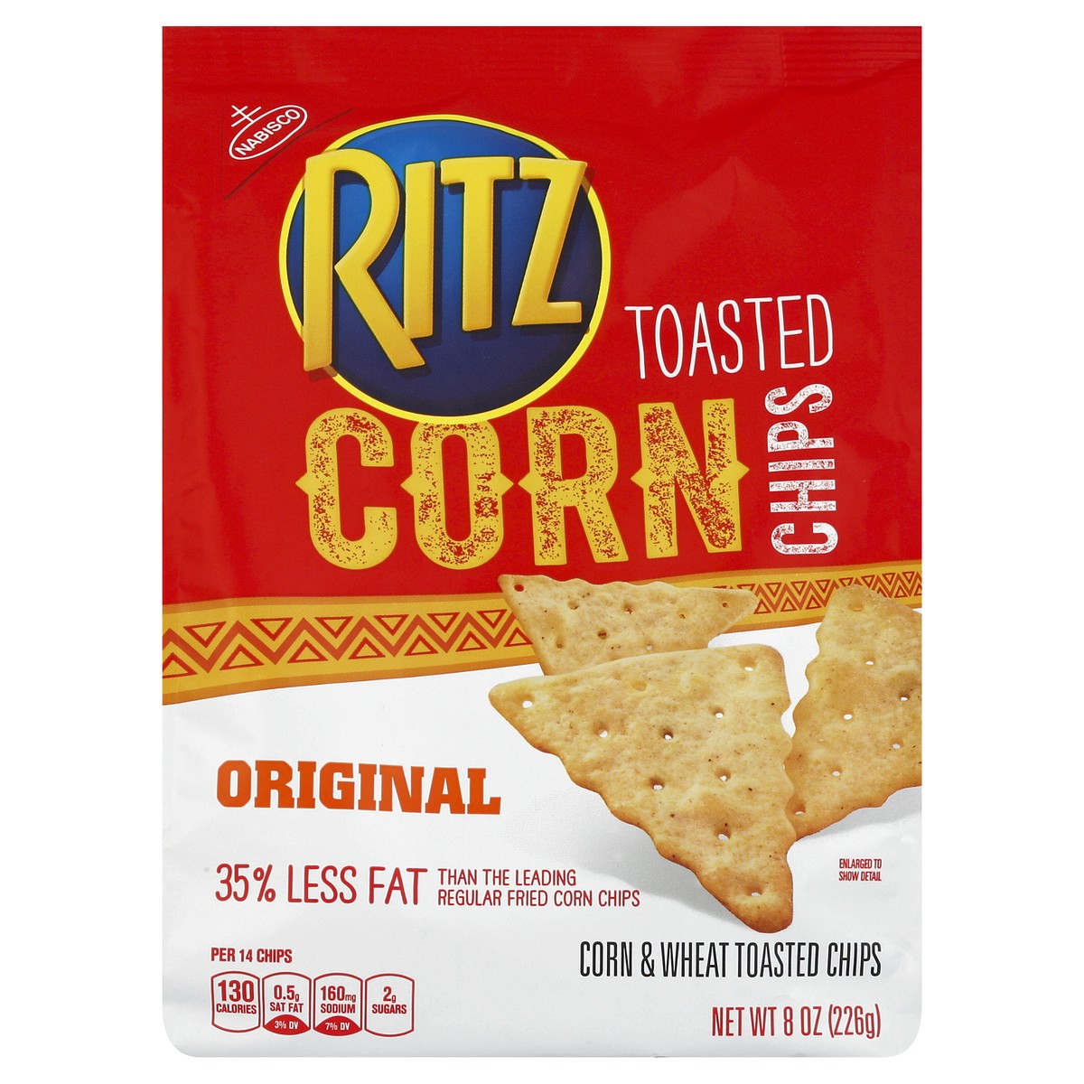 slide 2 of 7, Ritz Toasted Corn Chips, Original, 8 oz