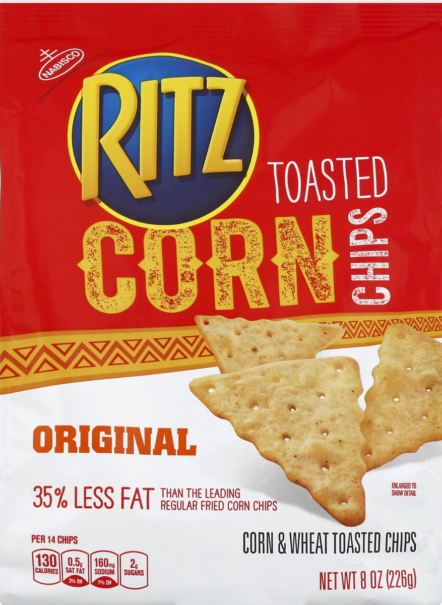 slide 5 of 7, Ritz Toasted Corn Chips, Original, 8 oz