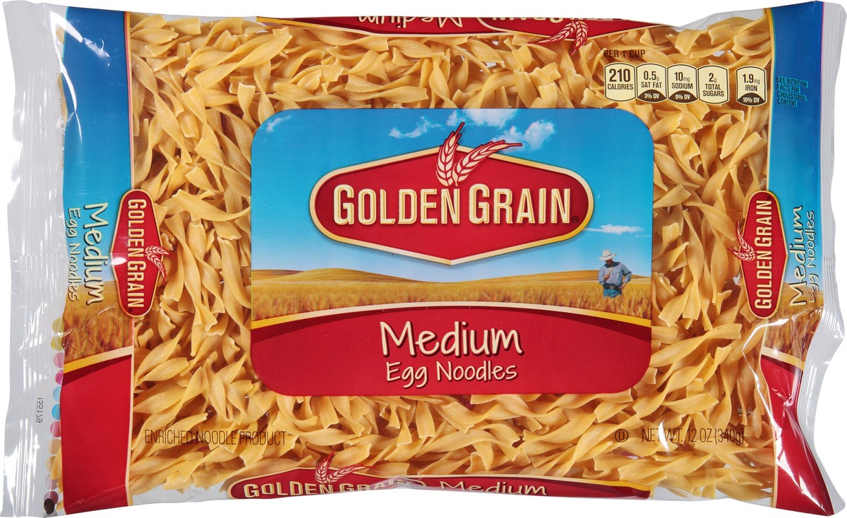 slide 12 of 13, Golden Grain Medium Egg Noodles - 12 oz, 12 oz