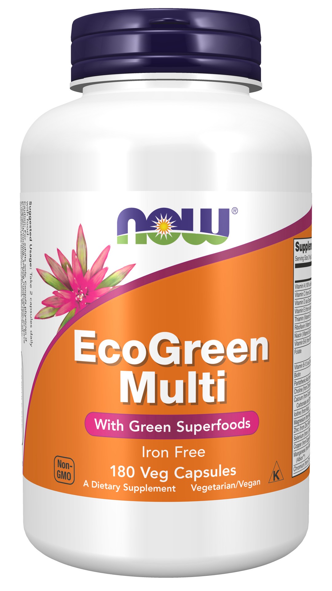 slide 1 of 4, NOW EcoGreen Multi Vitamin - 180 Veg Capsules, 180 ct