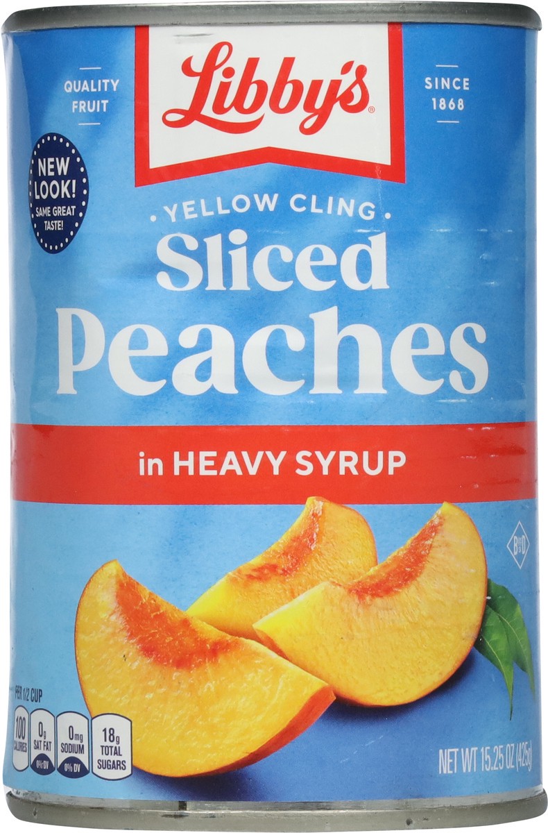 slide 4 of 9, Libby's Yellow Cling Sliced in Heavy Syrup Peaches 15.25 oz, 15.25 oz