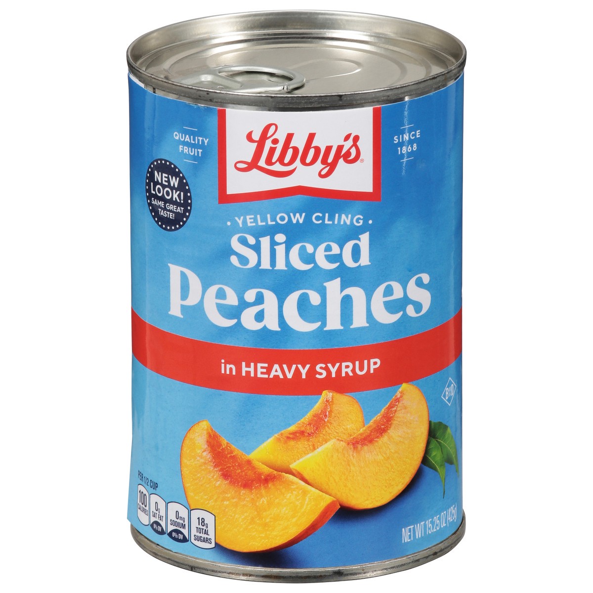 slide 1 of 9, Libby's Yellow Cling Sliced in Heavy Syrup Peaches 15.25 oz, 15.25 oz