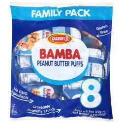 Osem Bamba Peanut Butter Puffs Family Pack 8 - 0.7 oz Bags