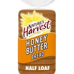 Nature's Harvest Honey Butter Bread, Half Loaf, 12 oz, Bread, Bag