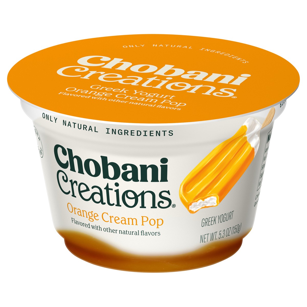 slide 11 of 13, Chobani Yogurt, Greek, Orange Cream Pop, 5.3 oz