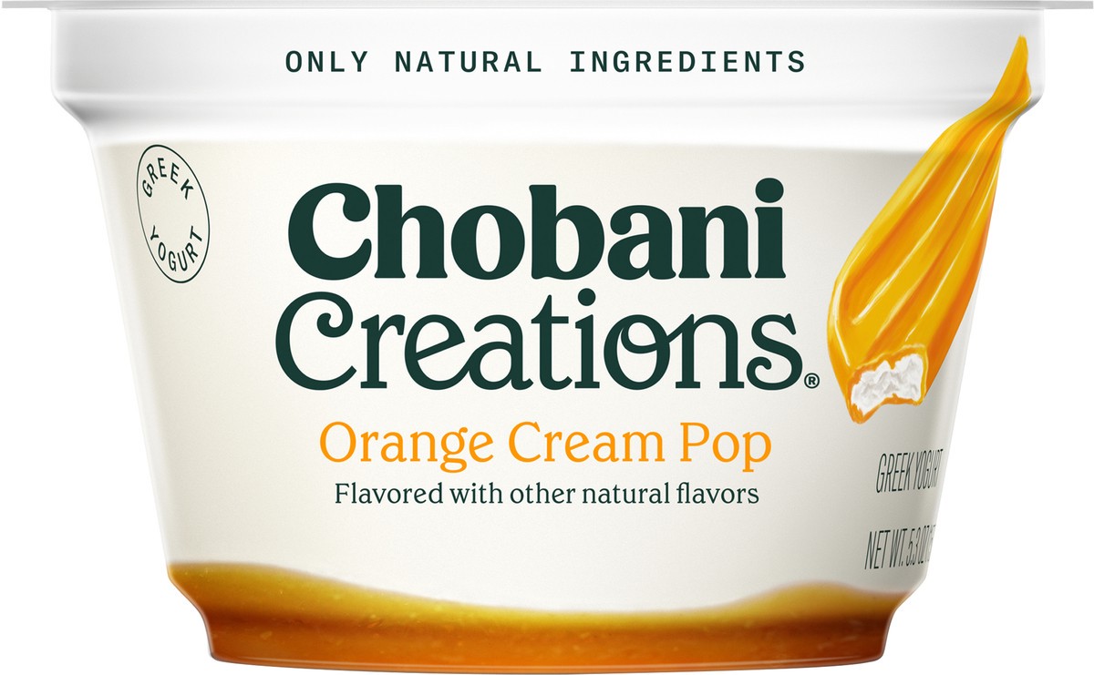 slide 8 of 13, Chobani Yogurt, Greek, Orange Cream Pop, 5.3 oz