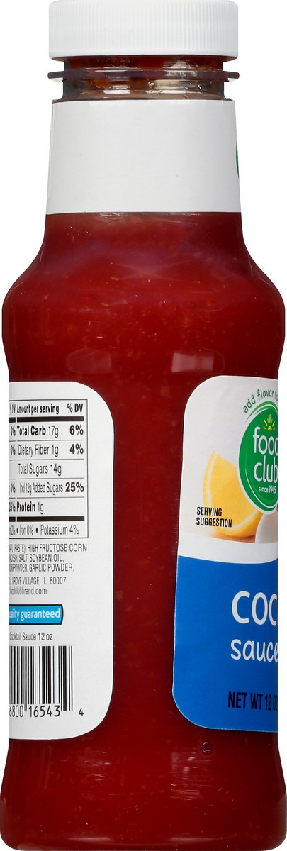 slide 2 of 9, Food Club Cocktail Sauce 12 oz Bottle, 12 oz