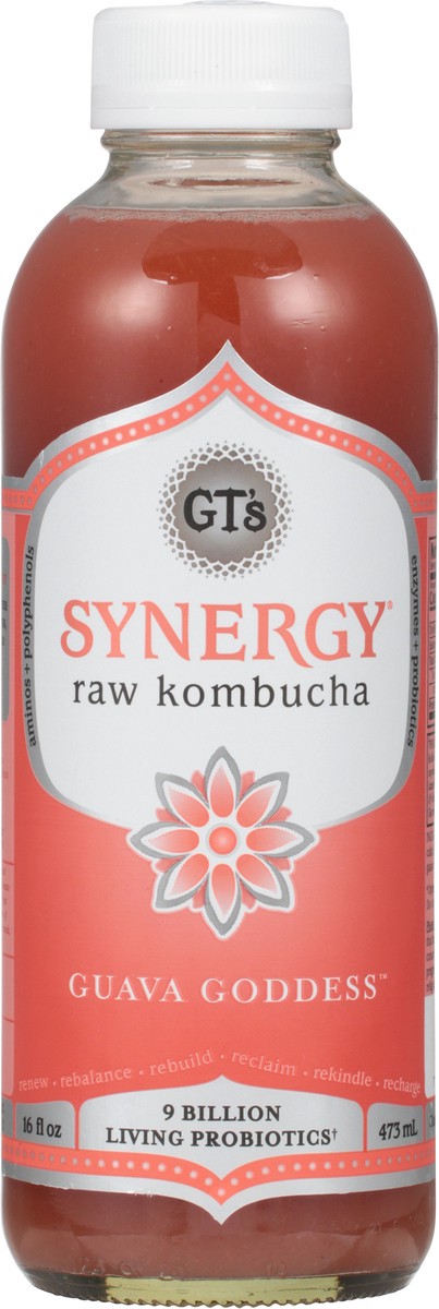 slide 1 of 3, GT's Guava Goddess Raw Kombucha - 16 fl oz, 16 fl oz