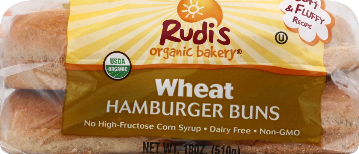 slide 6 of 10, Rudi's Country Cookout Wheat Hamburger Buns, 8 ct