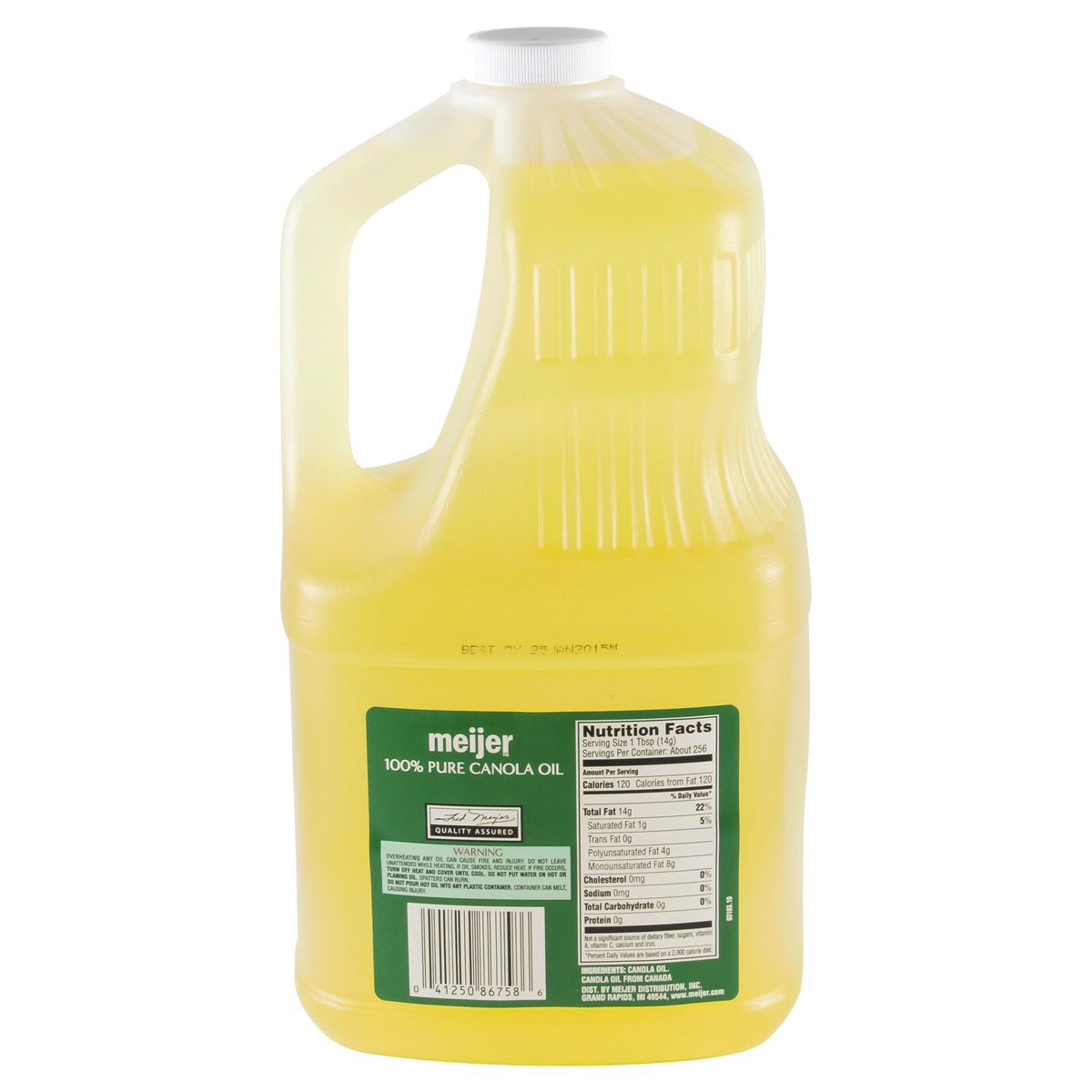 slide 2 of 2, Meijer Canola Oil, 1 gal