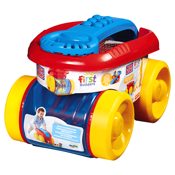 slide 1 of 1, Mega Bloks Block Scooping Wagon - Classic, 1 ct