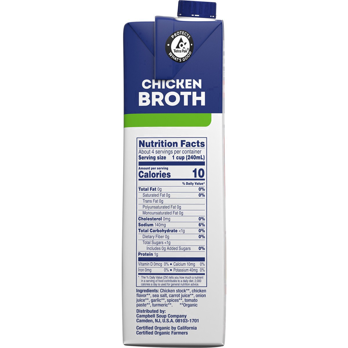 slide 28 of 34, Swanson 100% Natural Low Sodium Organic Chicken Broth, 32 oz Carton, 32 oz