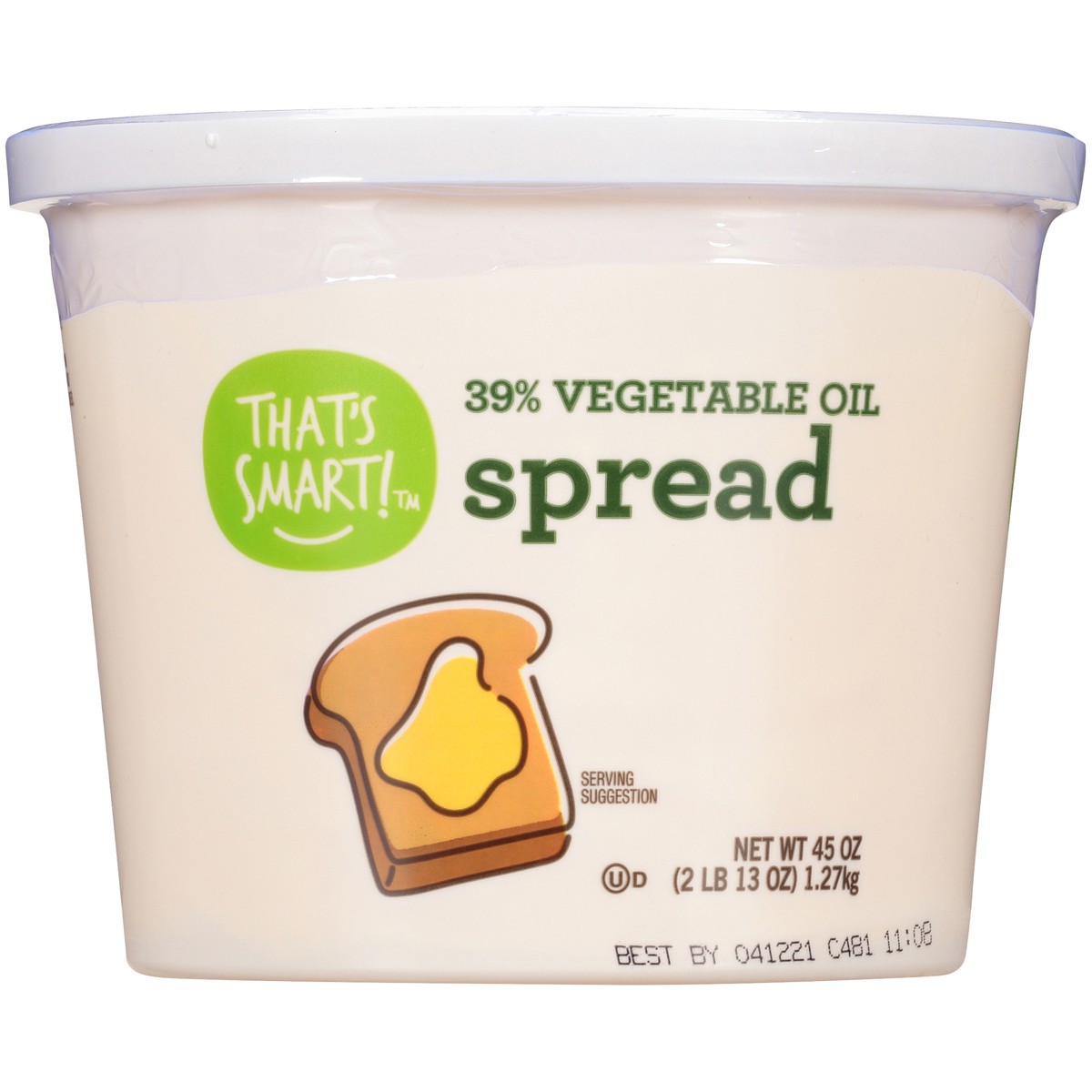 slide 12 of 15, That's Smart! 39% Vegetable Oil Spread, 45 oz