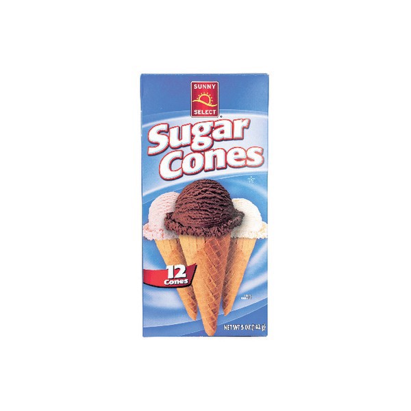 slide 1 of 1, Sunny Select Sugar Cones - 12 oz, 12 oz