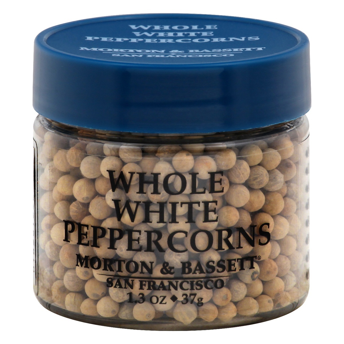 slide 1 of 1, Morton & Bassett Whole White Peppercorns, 1.3 oz
