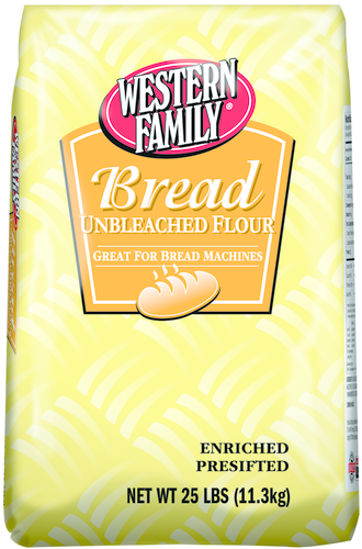 slide 1 of 1, Western Family Flour Bread Unbleached, 25 lb