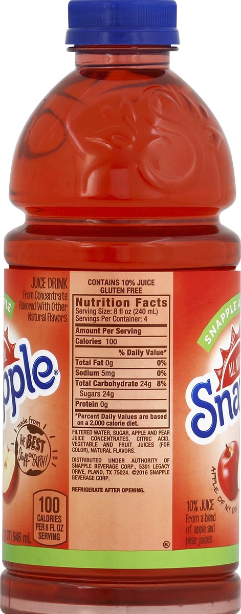 slide 3 of 4, Snapple Juice Drink Snapple Apple- 32 fl oz, 32 fl oz