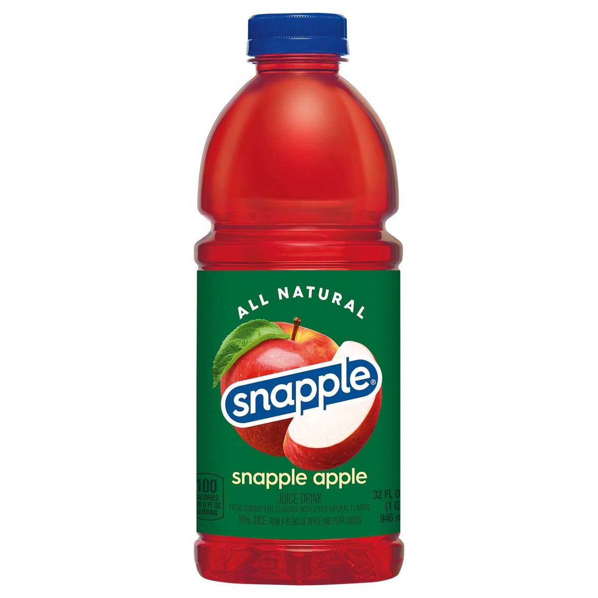 slide 1 of 4, Snapple Juice Drink Snapple Apple- 32 fl oz, 32 fl oz