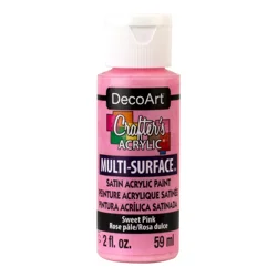 Deco Art Crafters Multi-Surface Paint, Sweet Pink, 2 oz