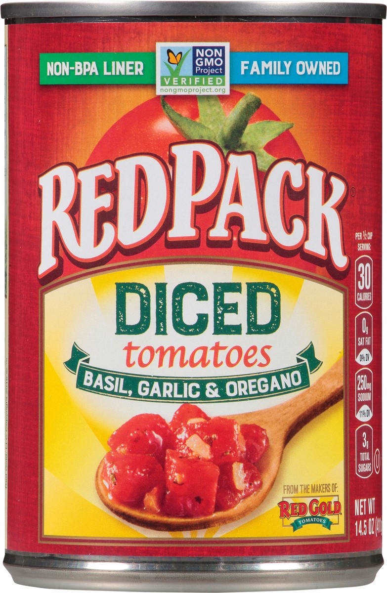 slide 4 of 7, Redpack Diced Tomatoes, 14.5 oz