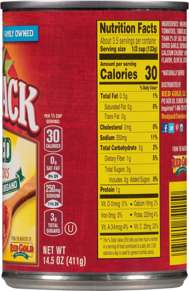 slide 6 of 7, Redpack Diced Tomatoes, 14.5 oz