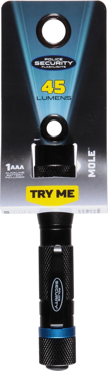 slide 8 of 9, Police Security 1AAA Mole Flashlight, 1 ct