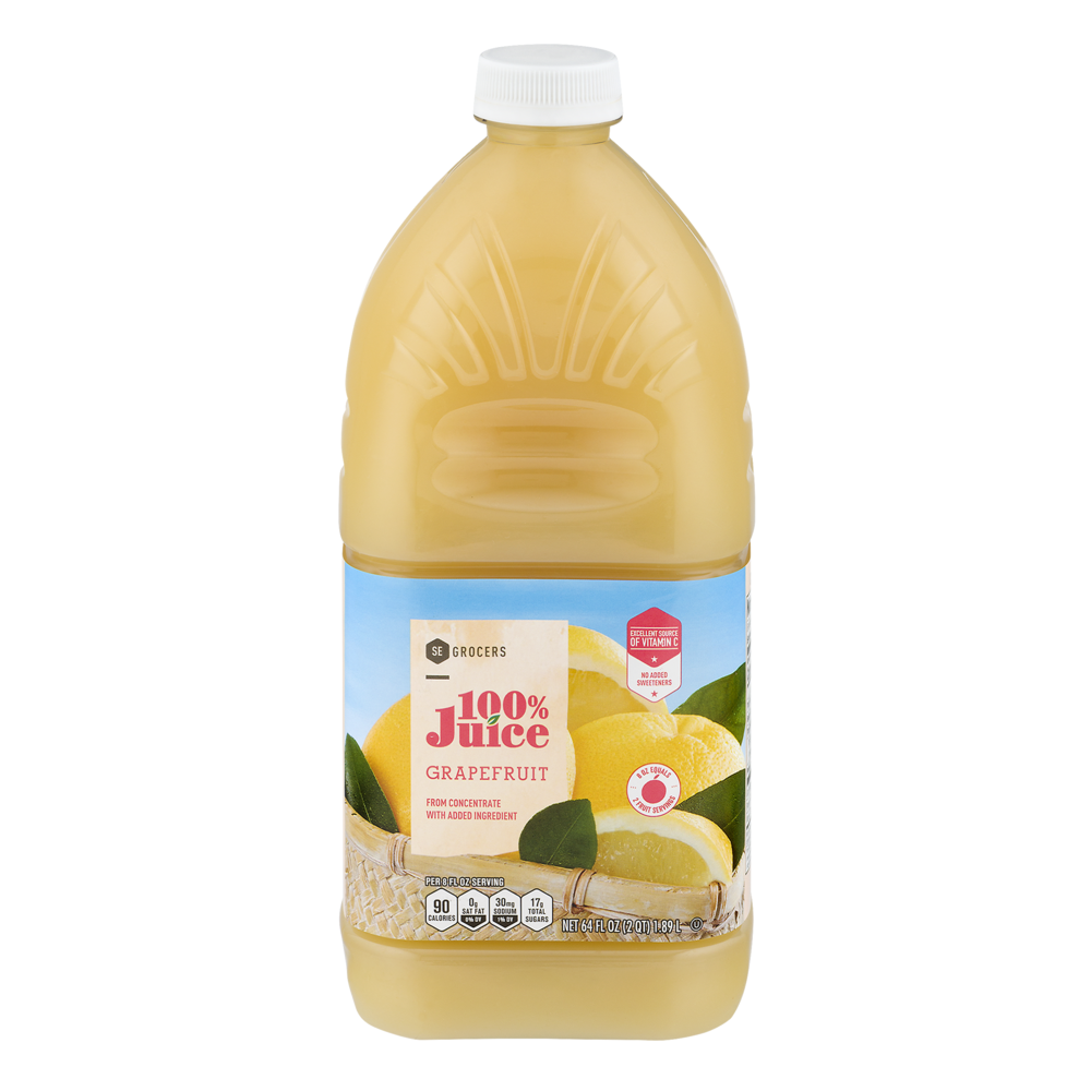 slide 1 of 1, SE Grocers 100% Grapefruit Juice, 64 oz