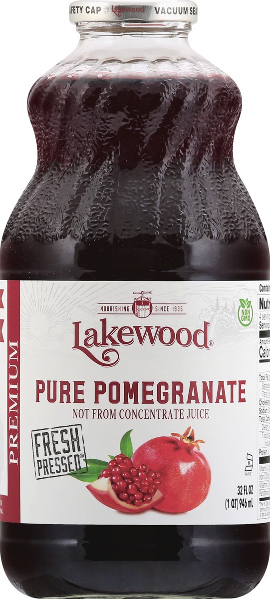 slide 1 of 12, Lakewood Premium Pure Pomegranate Juice - 32 oz, 32 oz