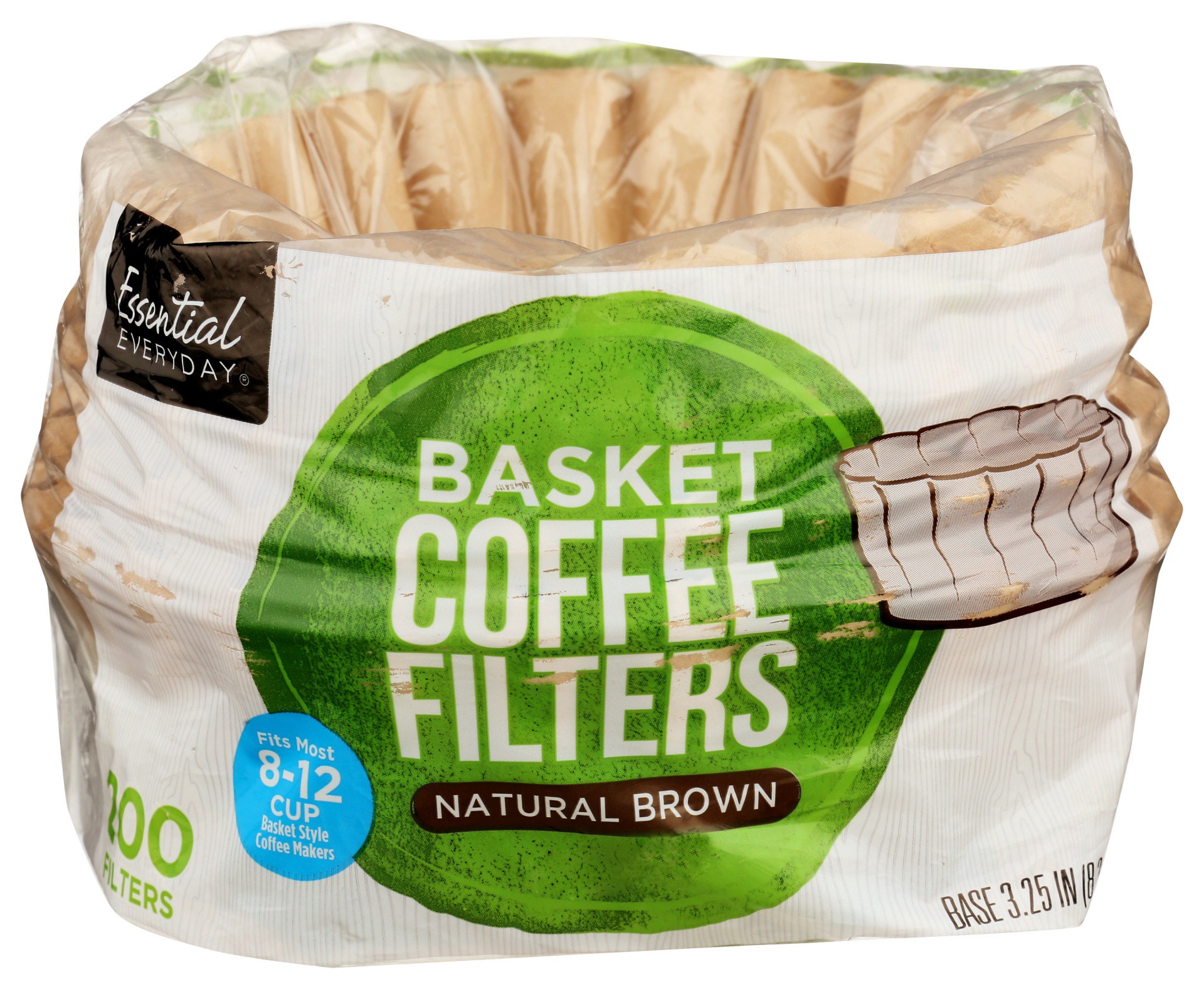 slide 1 of 2, Essential Everyday Basket Natural Coffee Filter - 200 ct, 200 ct