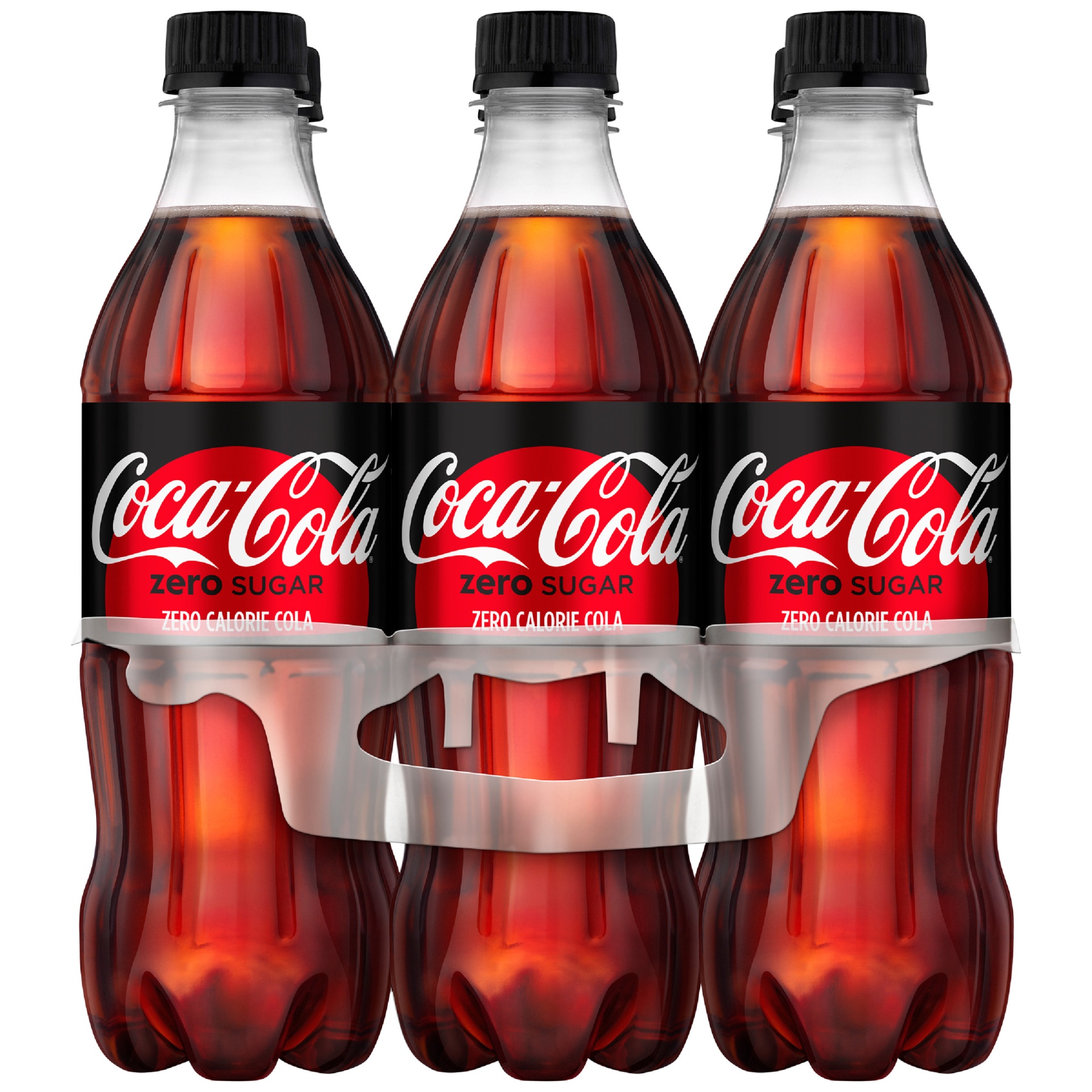 slide 2 of 8, Coca-Cola Zero Sugar Bottles, 6 ct; 16.9 fl oz