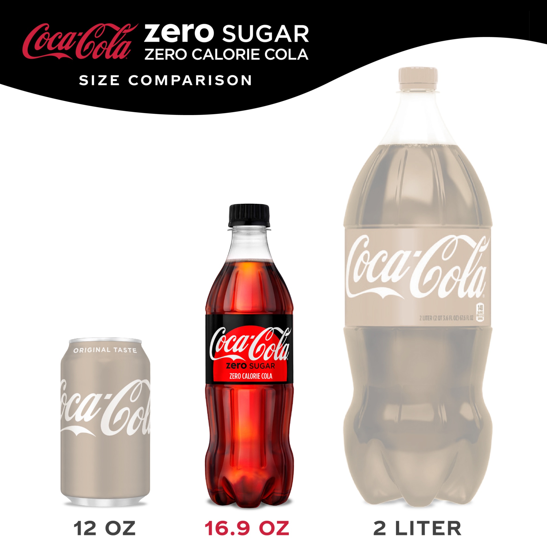 slide 7 of 8, Coca-Cola Zero Sugar Bottles, 6 ct; 16.9 fl oz