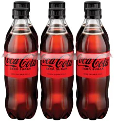 Coca-Cola Zero Sugar Soda Soft Drink, 16.9 fl oz Bottles, 6 Pack