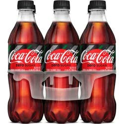Coke Zero Sugar Soda Bottles