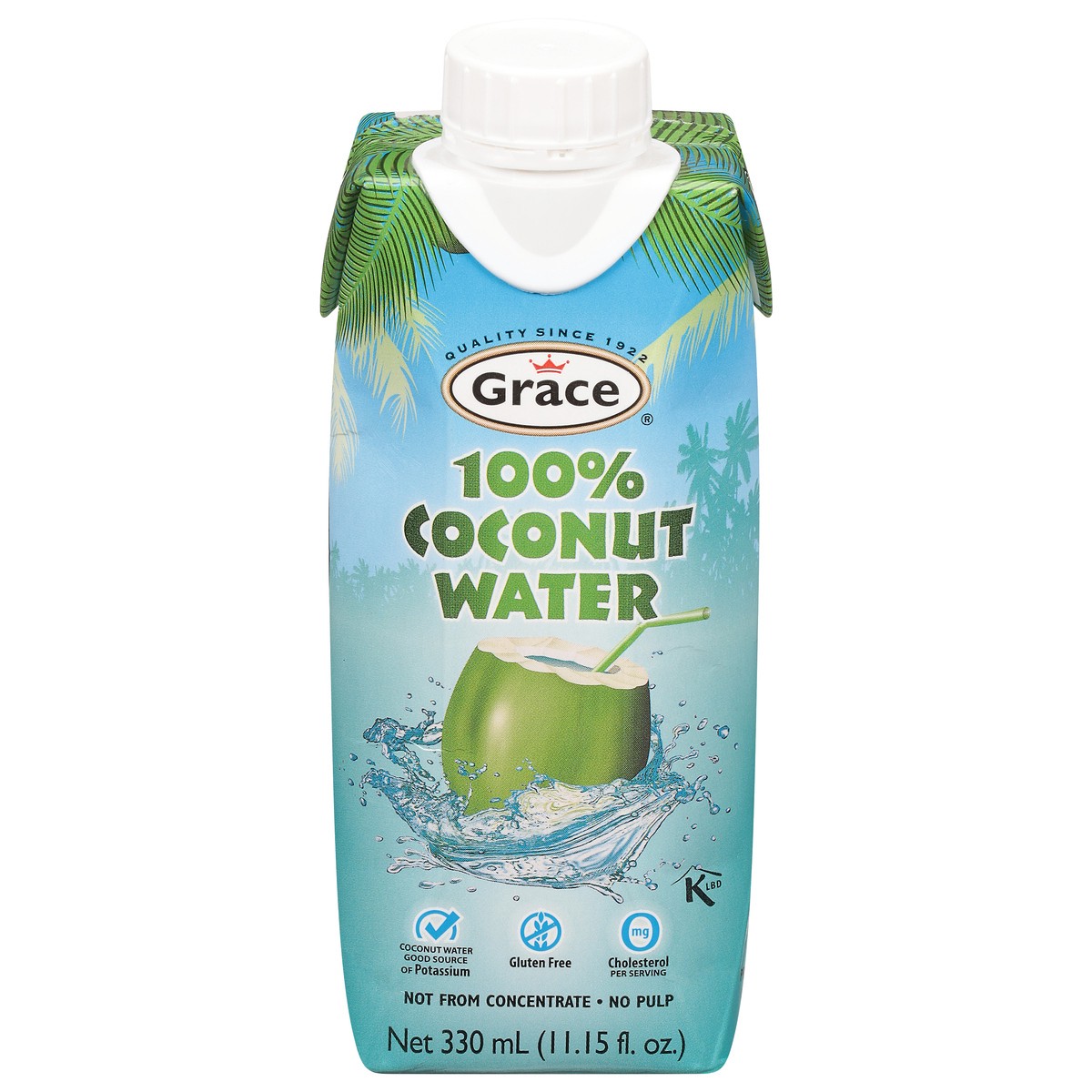 slide 1 of 14, Grace Coconut Water No Pulp - 330 ml, 330 ml