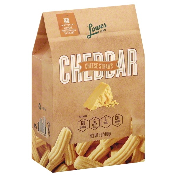 slide 1 of 1, Lowes Foods Cheese Straws Cheddar, 6 oz