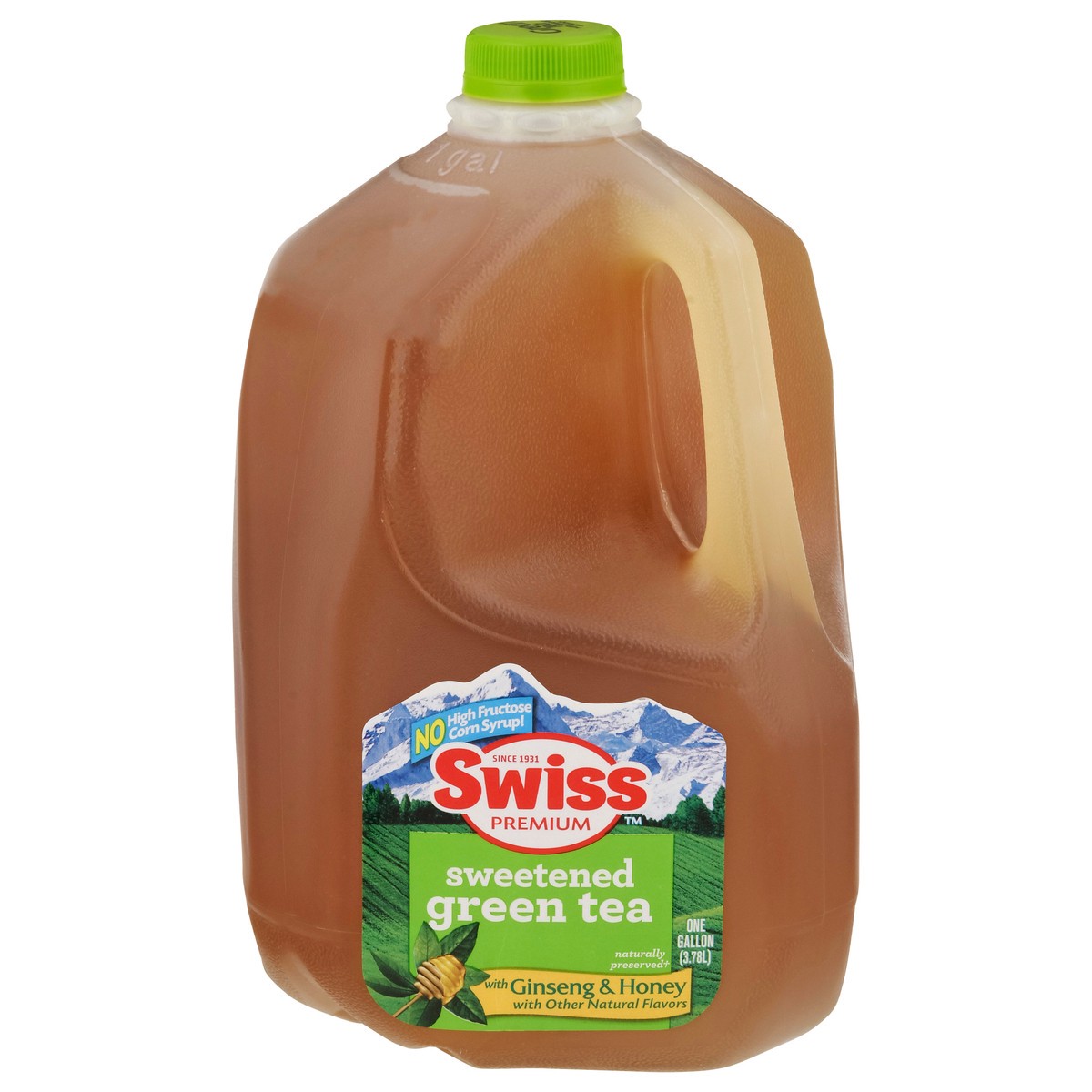 slide 9 of 13, Swiss Premium Sweetened Ginseng & Honey Green Tea - 1 gal, 1 gal