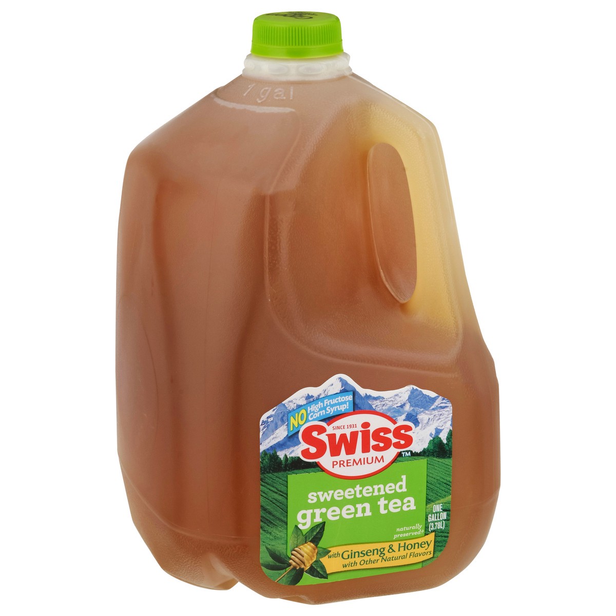 slide 4 of 13, Swiss Premium Sweetened Ginseng & Honey Green Tea - 1 gal, 1 gal