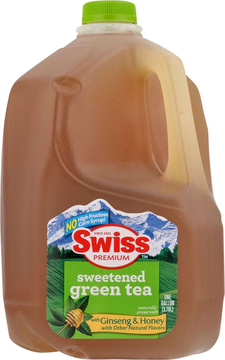 slide 7 of 13, Swiss Premium Sweetened Ginseng & Honey Green Tea - 1 gal, 1 gal