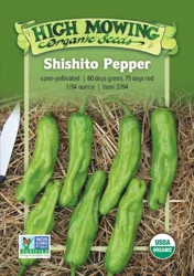 High Mowing Organic Seeds Pepper Shishito Seeds