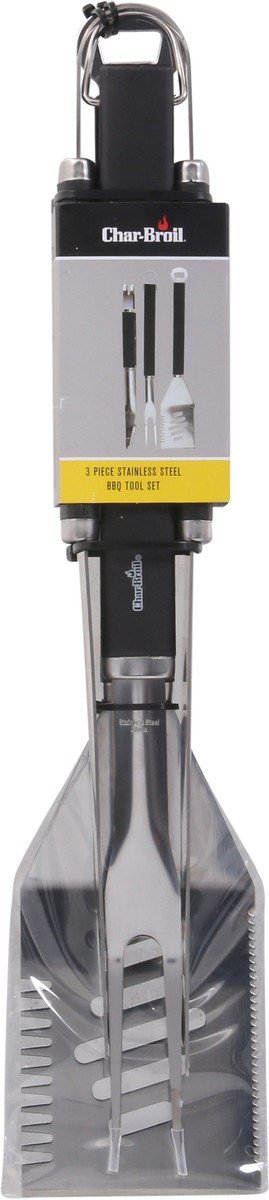 slide 3 of 9, Char-Broil Stainless Steel BBQ Tool Set 3 1 ea, 1 ct