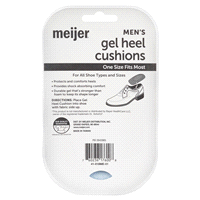 slide 3 of 5, Meijer Gel Heel Cushions - Men's, 1 Pair, 1 CT      